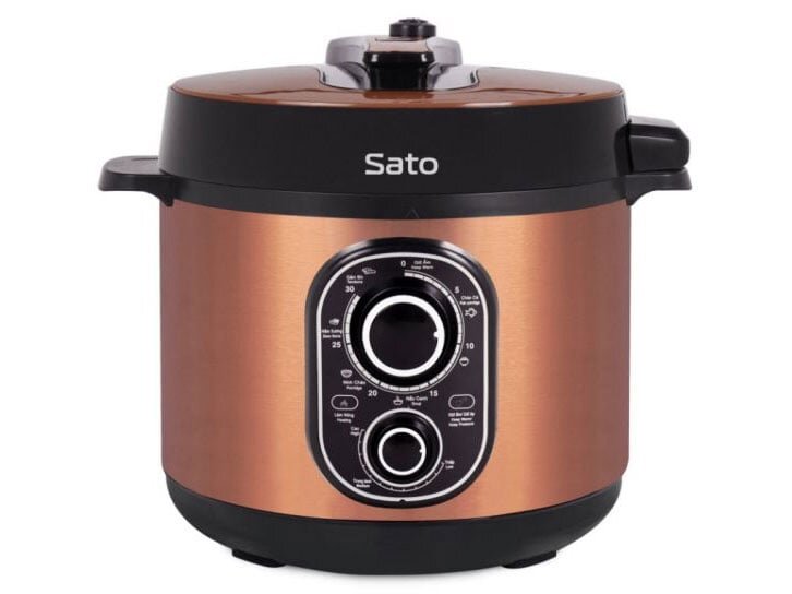 Nồi áp suất đa năng SATO 6AS042 màu nâu Nồi áp suất điện SATO