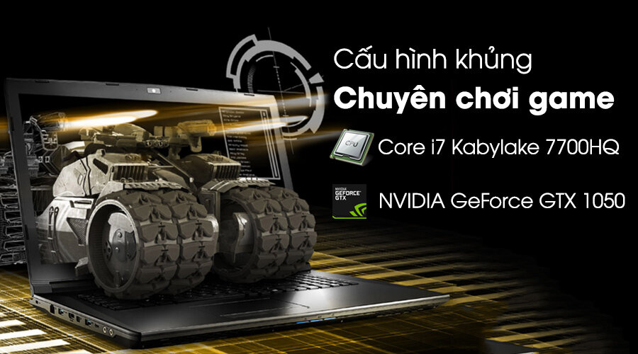 MSI GL62M 7RDX i7 7700HQ/8GB/1TB/4GB GTX1050/Win10/(1815VN)