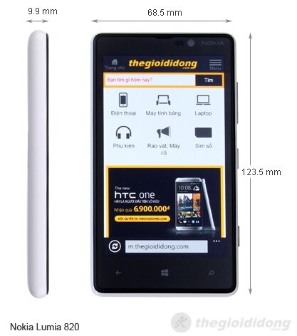 Điện thoại Nokia Lumia 820