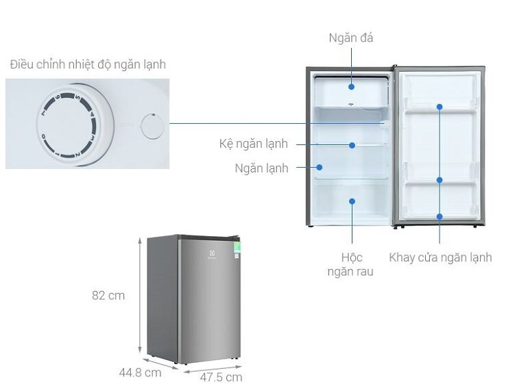 tủ lạnh Electrolux EUM0930AD