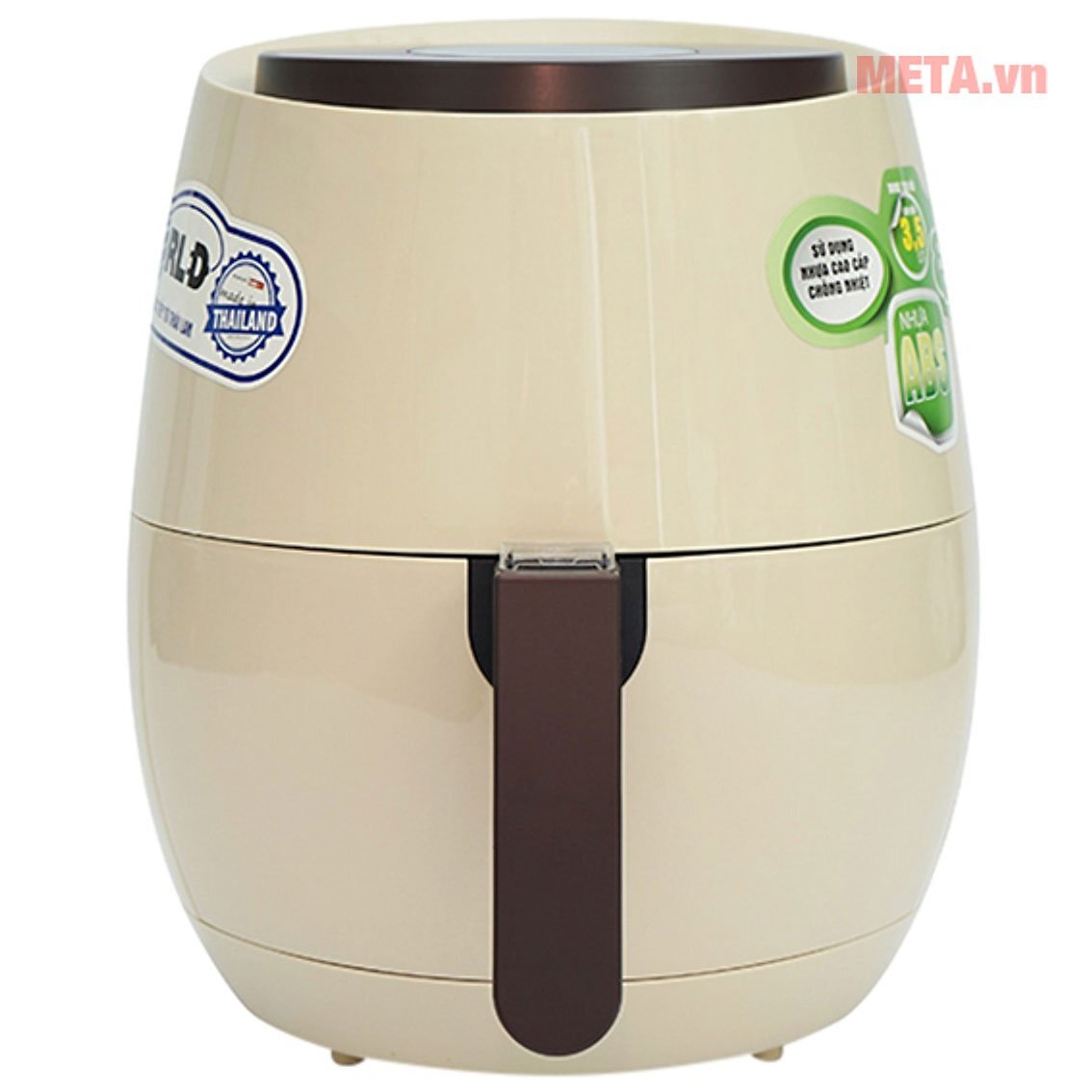 Vỏ nồi sử dụng chất liệu nhựa ABS bền bỉ, chịu lực, cách điện tốt