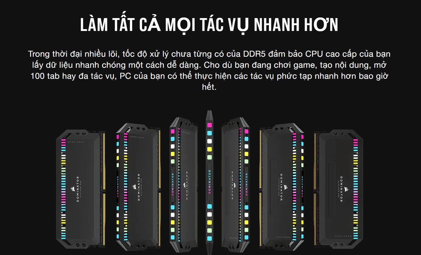 Ram Desktop Corsair DOMINATOR PLATINUM RGB White Heatspreader (CMT32GX5M2B5600C36W) 32GB (2x16GB) DD