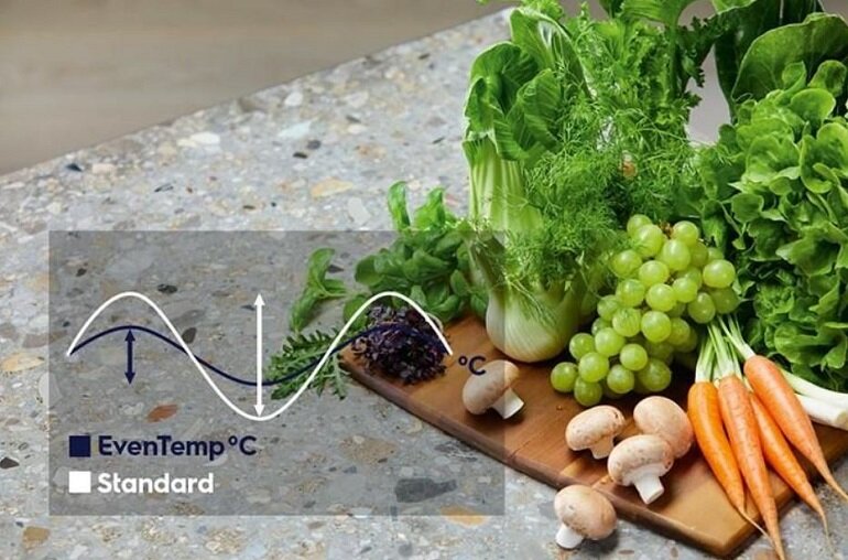 Công nghệ Even Temp trên tủ lạnh Electrolux EBB3402K-A (EBB3402K-H)