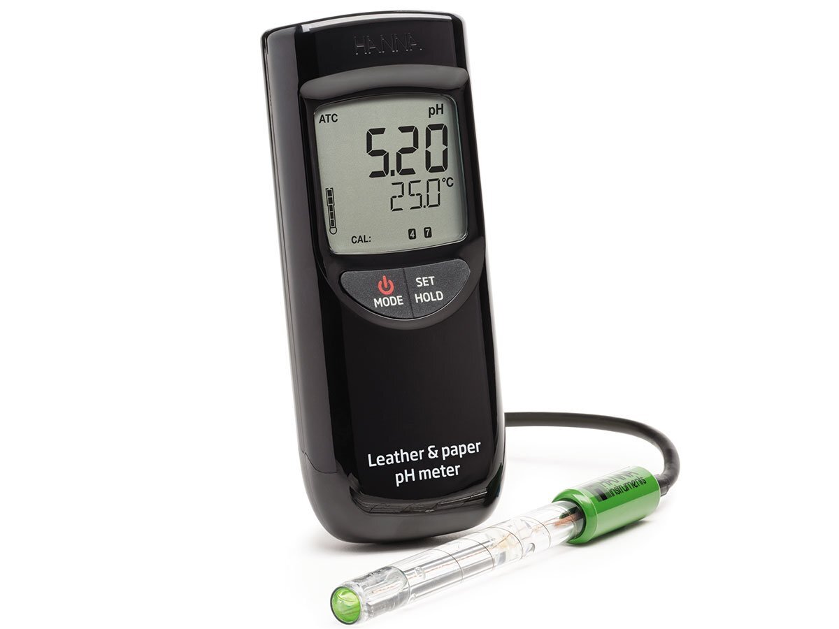 Máy đo pH, nhiệt độ cho bề mặt giấy và da thuộc Hanna HI99171