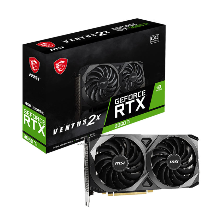 Card màn hình MSI 3060 Ti VENTUS 2X 8GD6X OC