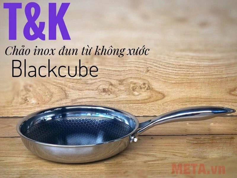 Chảo chống dính Blackcube BC228FA làm từ inox 304 Blackcube BC228FA