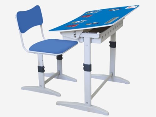 Bàn học sinh Xuân Hòa BHS-14-07A có phần khung thép chắc chắn, bền bỉ Bàn học sinh Xuân Hòa BHS-14-07A