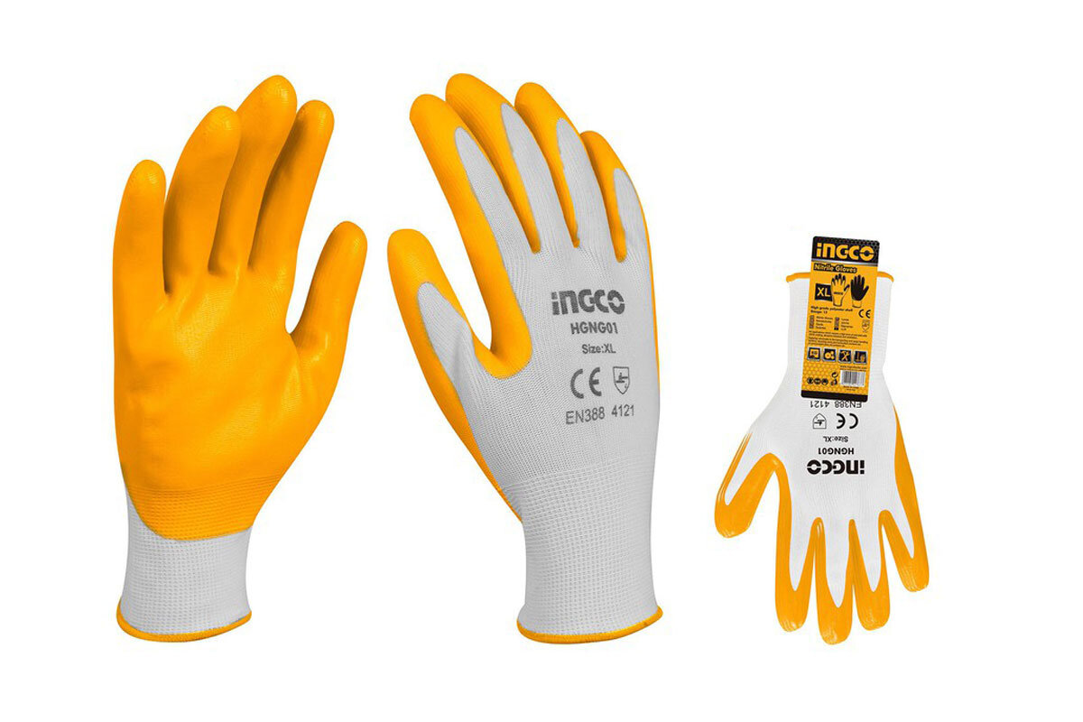 Găng tay phủ nitri size XL INGCO HGNG01
