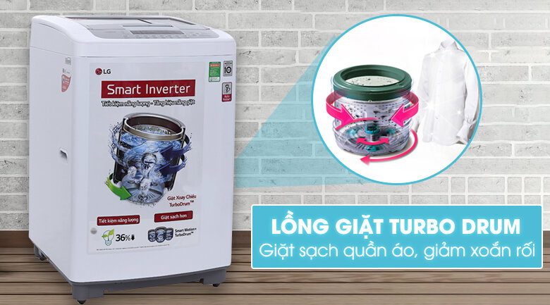 Máy giặt LG 8.5 kg T2385VSPM Máy giặt LG 8.5 kg T2385VSPM