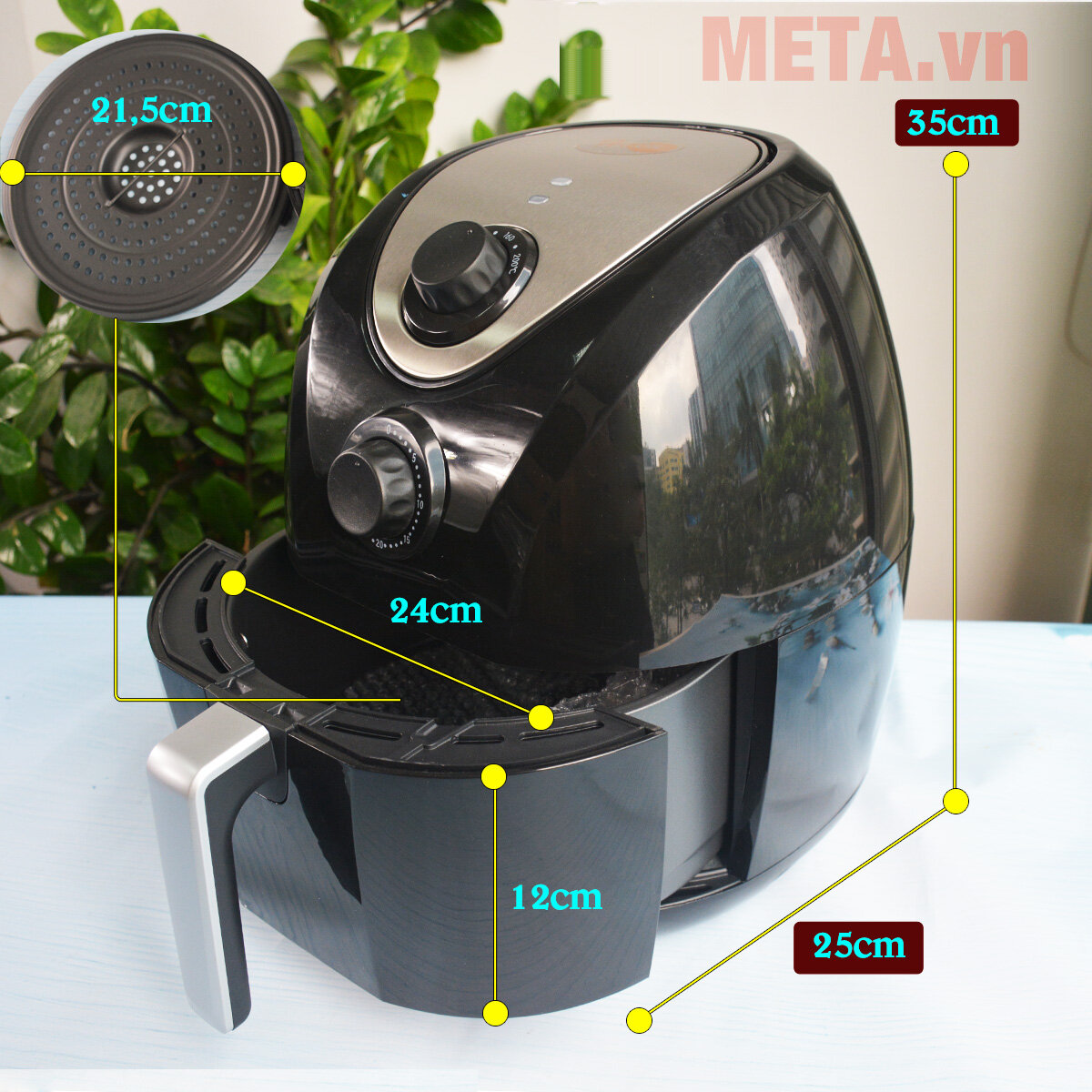 Nồi chiên không dầu Hasu HSAF-46 (4,6 lít)