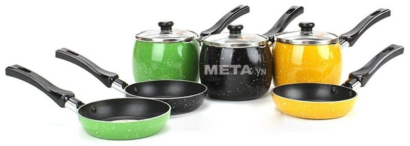 Bộ nồi hợp kim nhôm Bobo Supor T0305