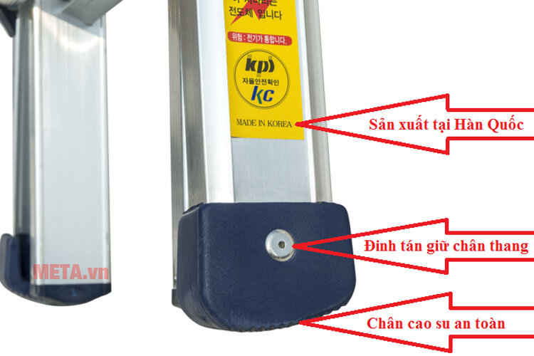 Thang nhôm rút Hàn quốc JALS-43 Thang nhôm rút Hàn quốc JALS-43