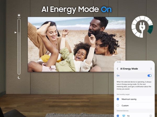 Tiết kiệm điện năng hiệu quả nhờ chế độ AI Energy