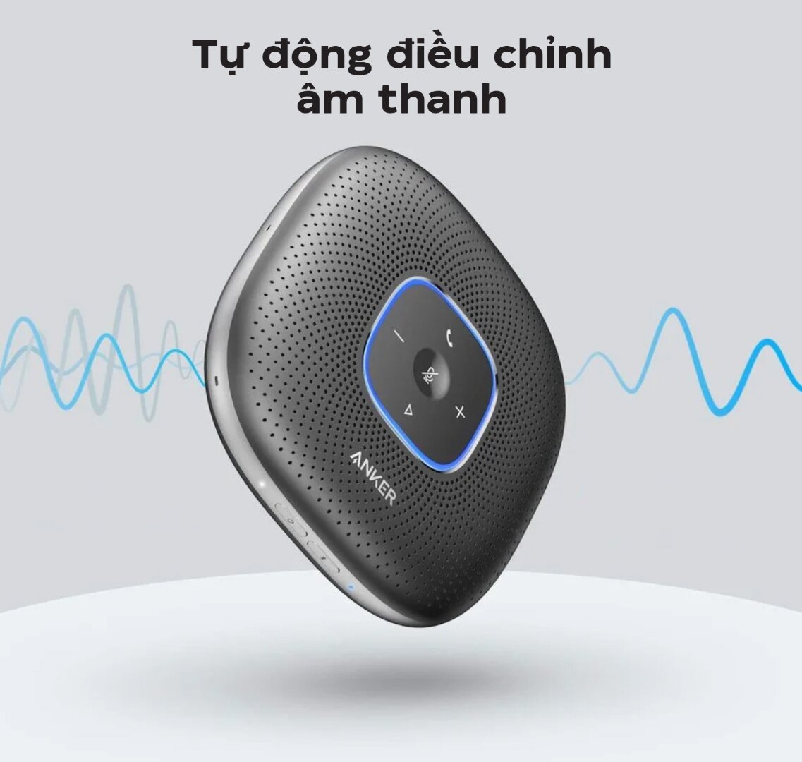 Loa hội nghị không dây Anker PowerConf - A3301 - Màu đen