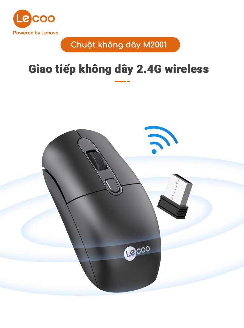 Chuột không dây Lecoo M2001 (USB)