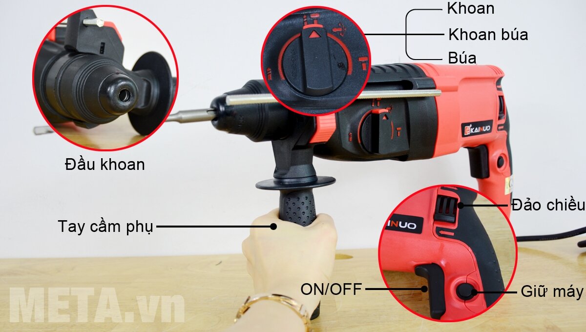 Máy khoan búa Kainuo 8267 800W