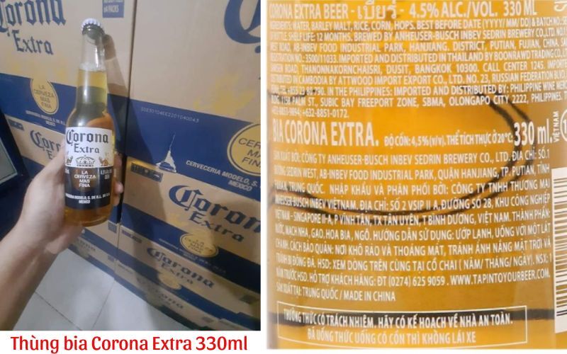 Nguồn gốc xuất xứ thùng bia Corona Extra 24 chai x 355ml