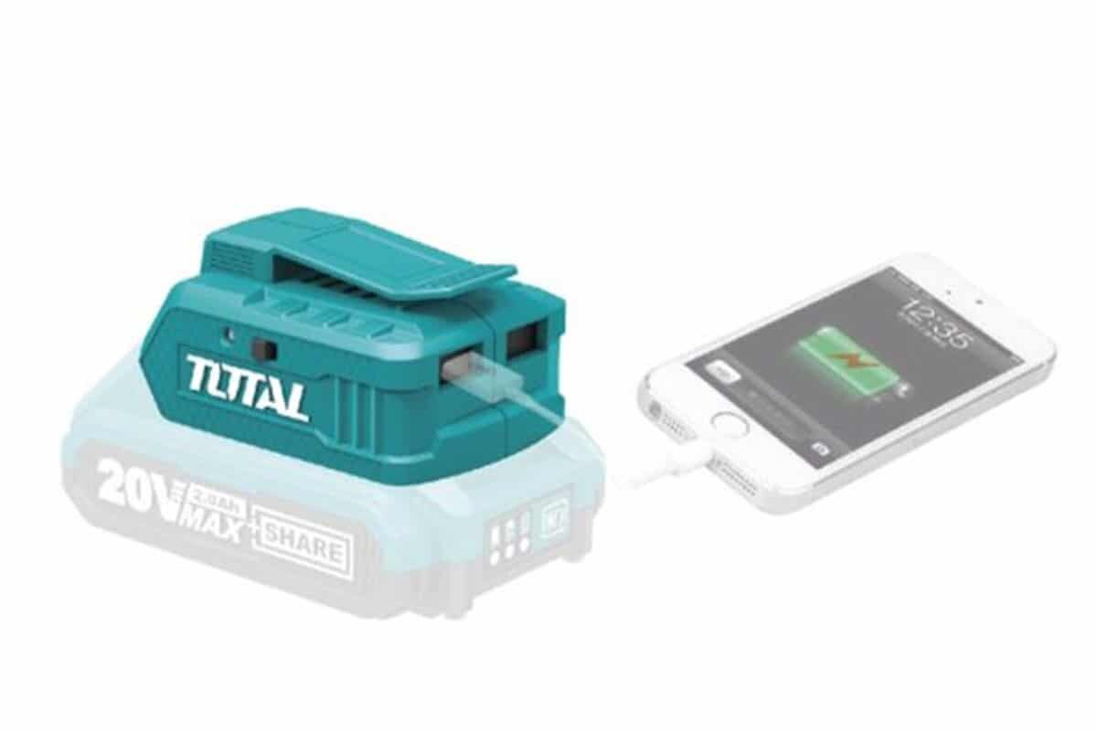 Sạc USB Lithium 20v Total TUCLI2001