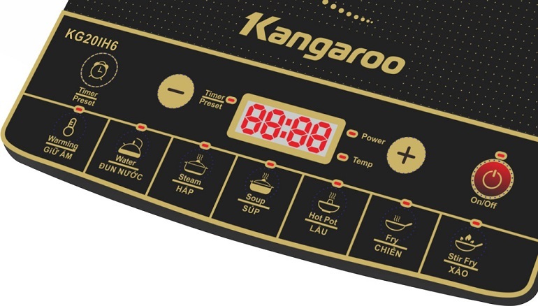 Bếp từ dương 1 vùng nấu Kangaroo KG20IH6 Bếp từ dương 1 vùng nấu Kangaroo KG20IH6