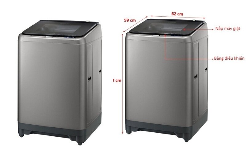 Máy giặt Hitachi Inverter 18 kg SF-180XWV thiết kế