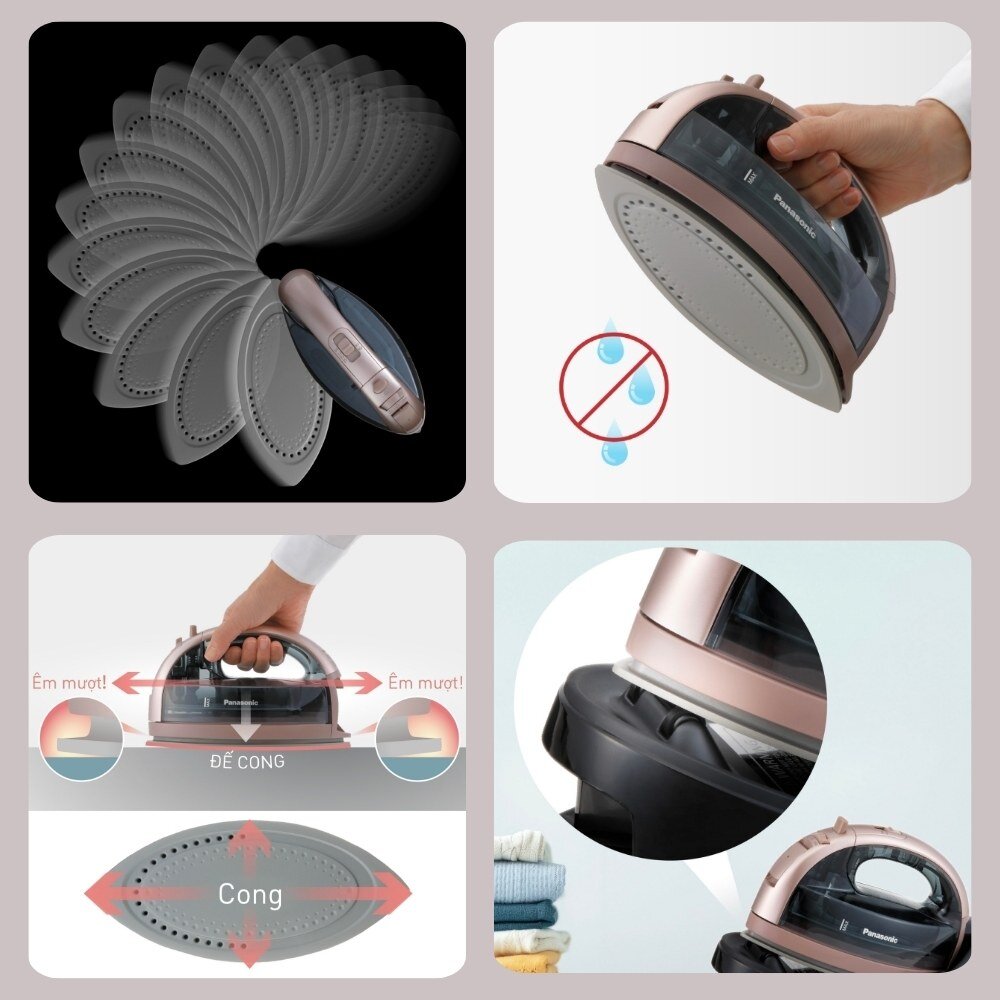 Bàn ủi Panasonic NI-WL35PNRA nhiều tiện ích
