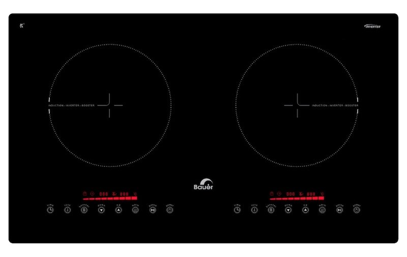 Bếp từ Bauer BE 3002SI sở hữu thiết kế tinh tế với mặt kính đen bóng sang trọn