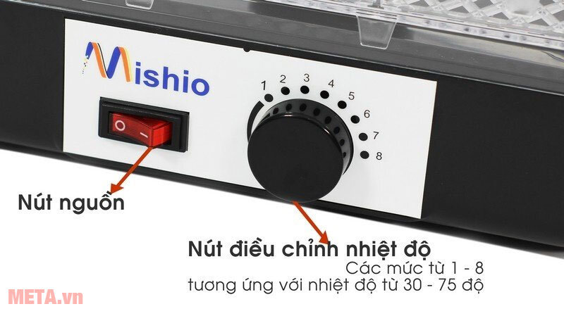 Máy sấy khô hoa quả, thực phẩm Mishio MK12