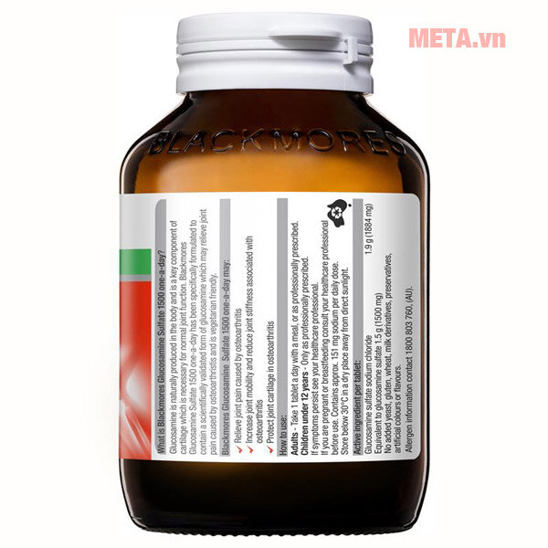 Thực phẩm chức năng Blackmores Glucosamine Sulfate 1500mg One-A-Day