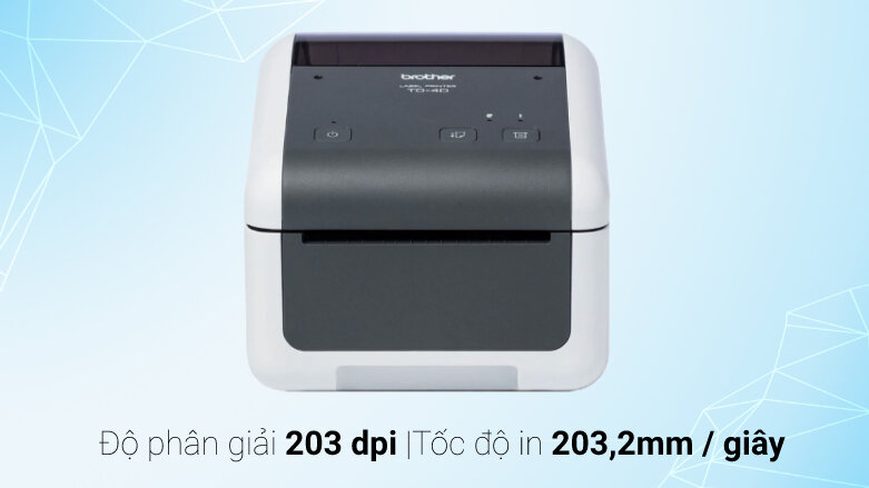 Máy in nhãn Brother TD-4420DN | Độ phân giải 203 dpi