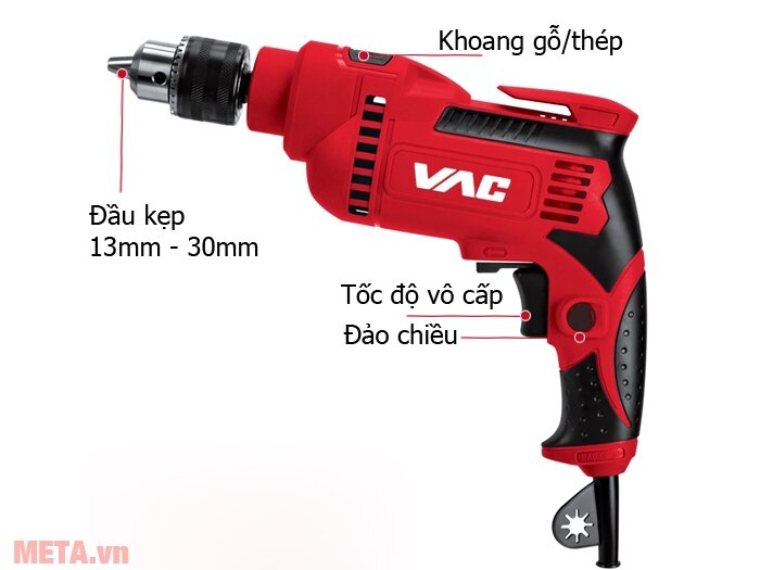 Máy khoan động lực VAC VA1202 13mm - 710W Máy khoan động lực VAC VA1202 13mm - 710W