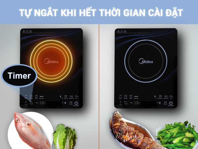 Bếp từ Midea MI-T2112DA Bếp từ Midea MI-T2112DA