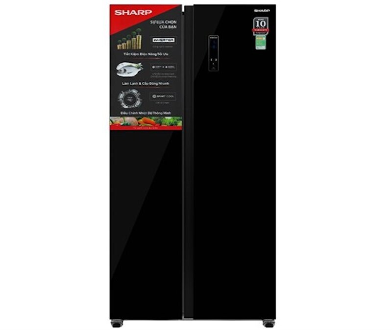 Tủ lạnh Sharp SJ-SBX530VG-BK được trang bị công nghệ Inverter hiện đại