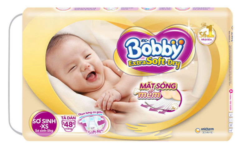 tã dán Bobby Extra Soft Dry size XS