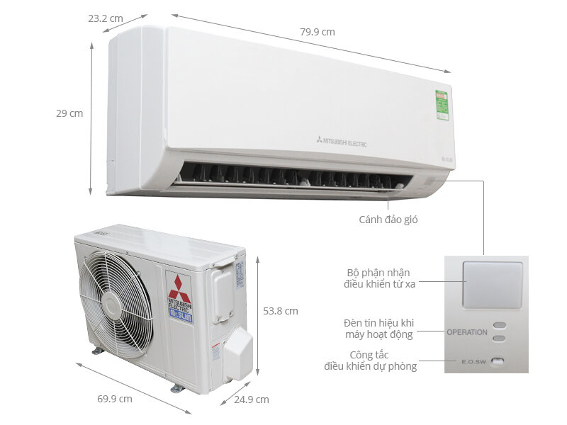 Máy lạnh Mitsubishi Electric 1 HP MS-HL25VC Máy lạnh Mitsubishi Electric 1 HP MS-HL25VC