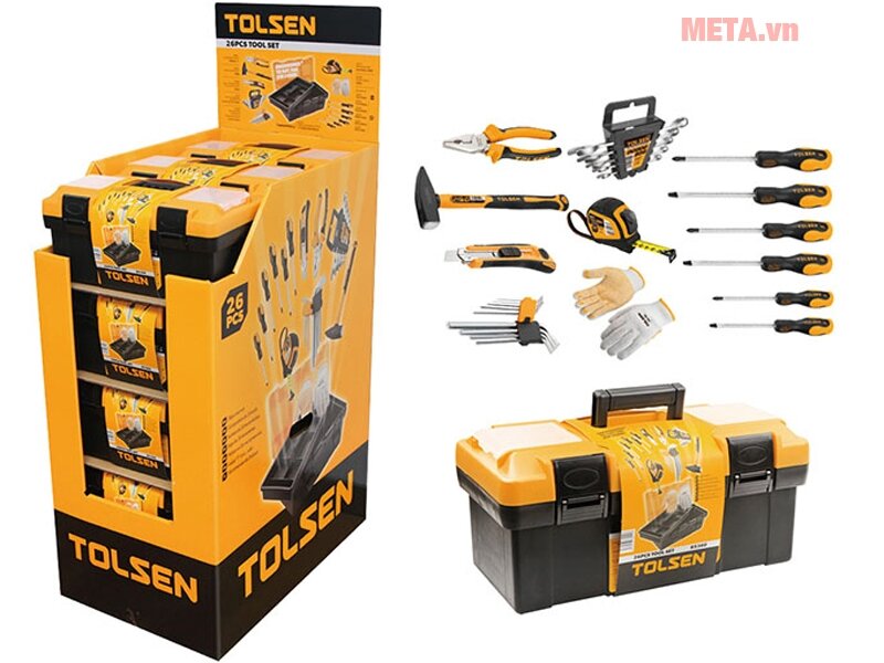 Bộ dụng cụ 26 món Tolsen 85360 Bộ dụng cụ 26 món Tolsen 85360