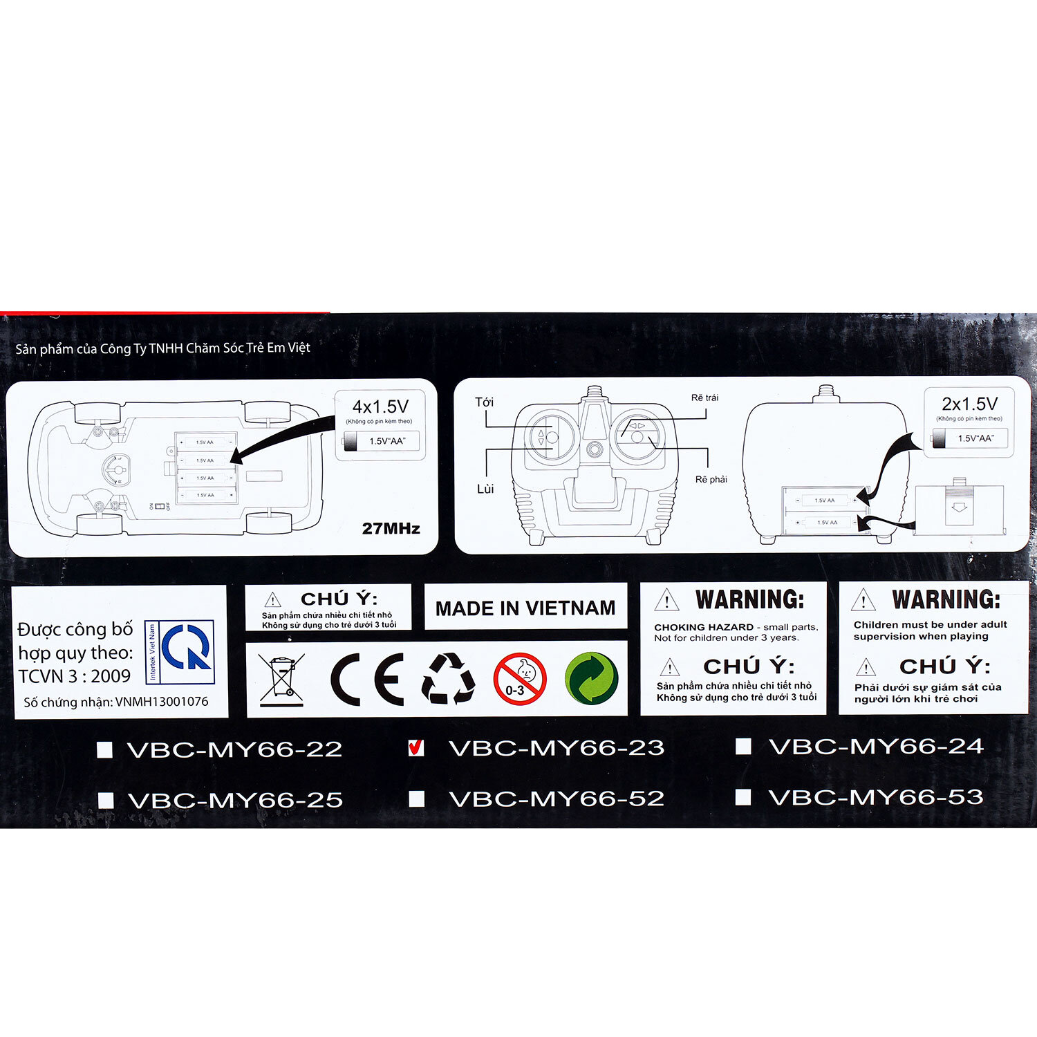 Xe điều khiển VBC-MY66-23  Xe điều khiển VBC-MY66-23