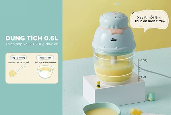Máy xay ăn dặm Bear GR-B06V1 Máy xay ăn dặm Bear GR-B06V1