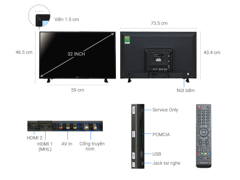 Tivi Skyworth 32 inch 32E310 Tivi Skyworth 32 inch 32E310