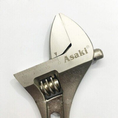 Mỏ lết hợp kim Ni-Fe chống trượt 8''/200mm Asaki AK-0401