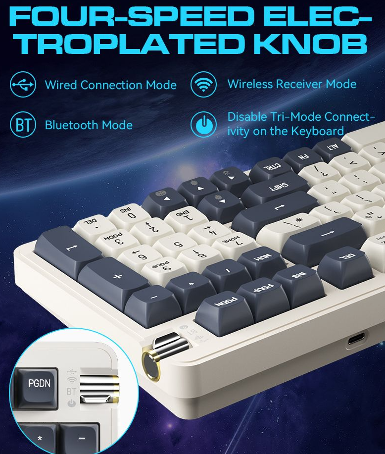 Bàn phím cơ DarkFlash DF98 Interstellar 5