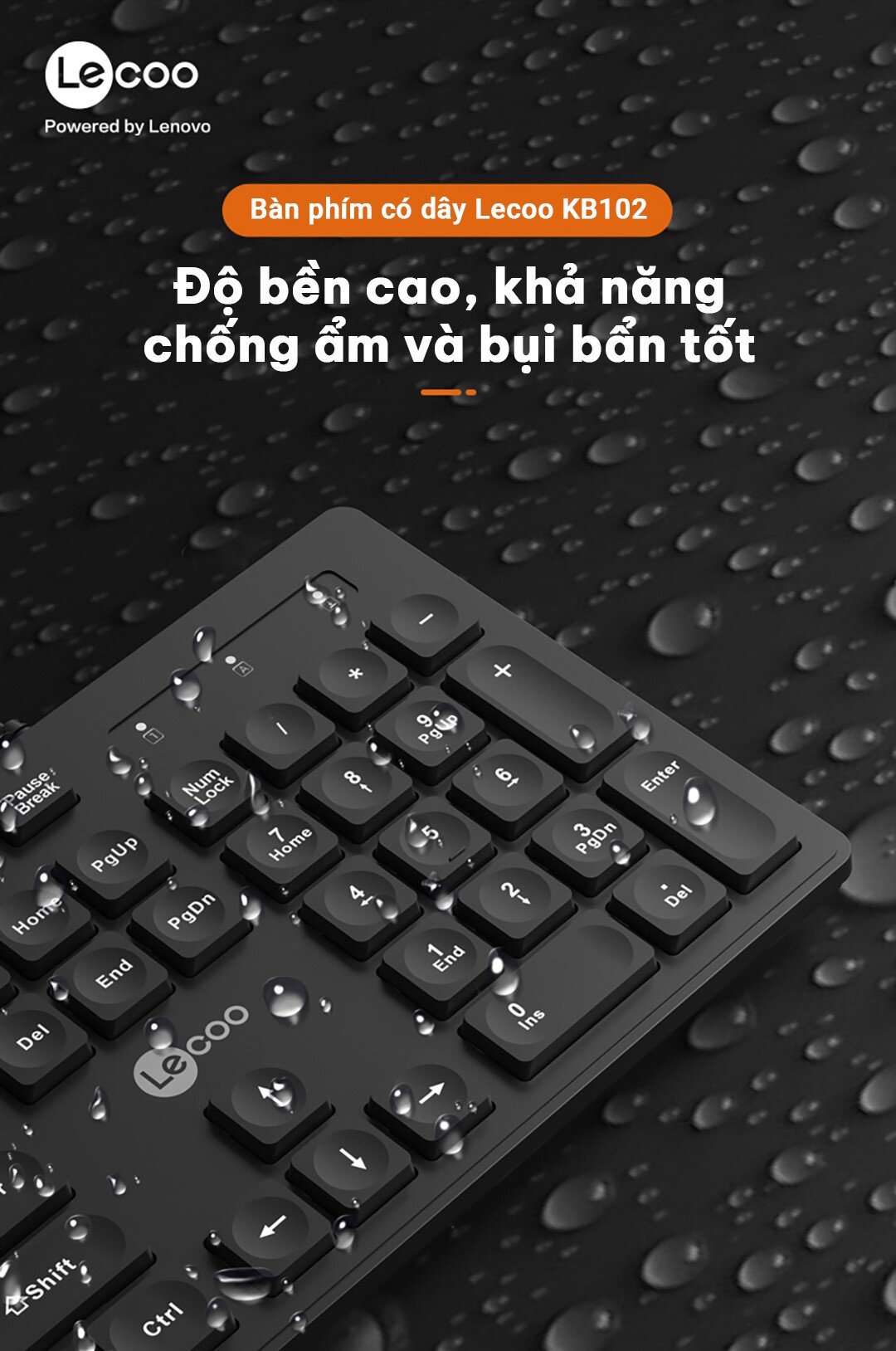 Bàn phím văn phòng Lecoo KB102