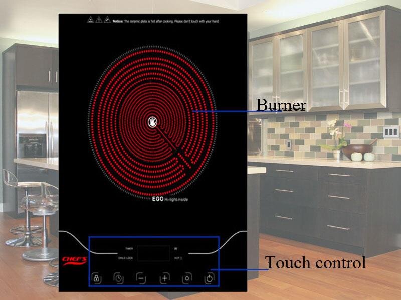 Bếp hồng ngoại đơn cao cấp Chefs EH-HL22A 2000 W