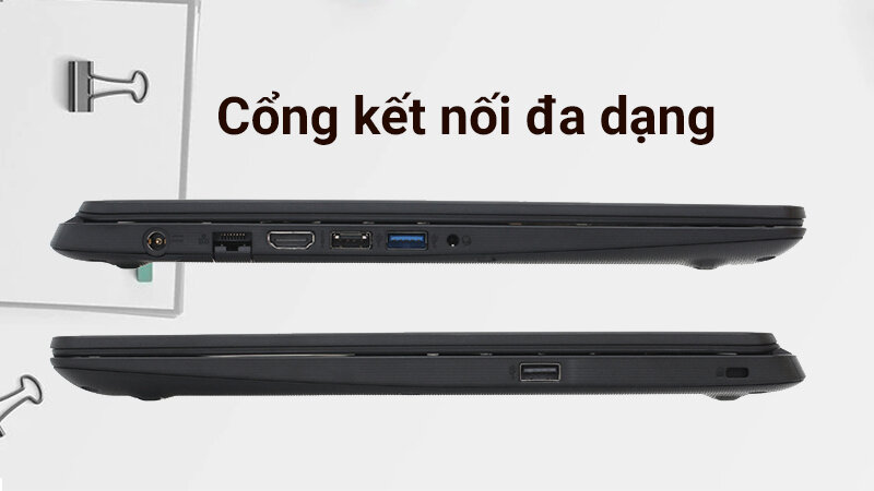 Laptop Acer Aspire A315 54 57PJ NX.HEFSV.004 (Black)- Thiết kế đẹp, mỏng nhẹ hơn.
