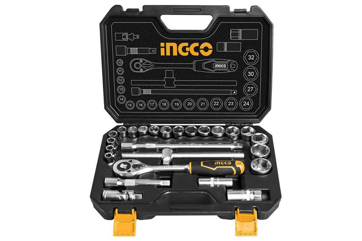Bộ 25 đầu tuýp 1/2 in INGCO HKTS12251