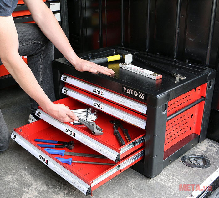 Tủ đựng đồ nghề cao cấp YATO 4 ngăn YT-09152 Tủ đựng đồ nghề cao cấp YATO 4 ngăn YT-09152