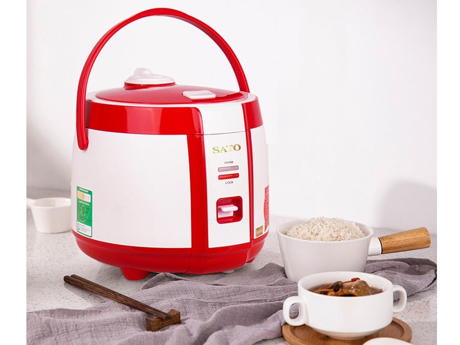 Nồi cơm điện có quai xách Nồi cơm điện Sato