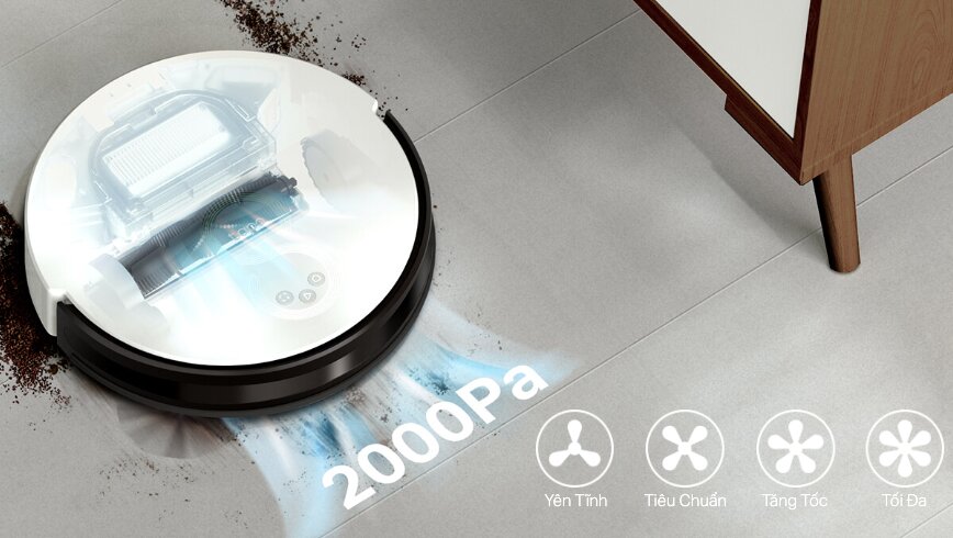 Công suất hút lớn 2.000Pa 