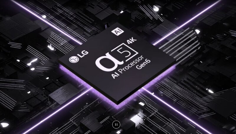 Smart tivi QNED LG 4K 75 inch 75QNED75SRA bộ vi xử lý