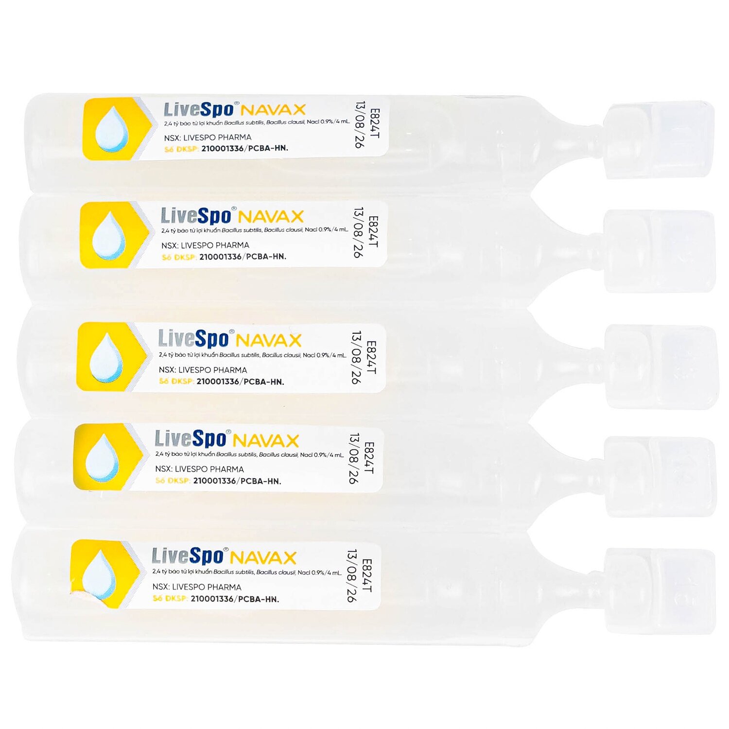 Dung dịch vệ sinh tai mũi họng LiveSpo Navax 10x4ml (Dạng ống) 2