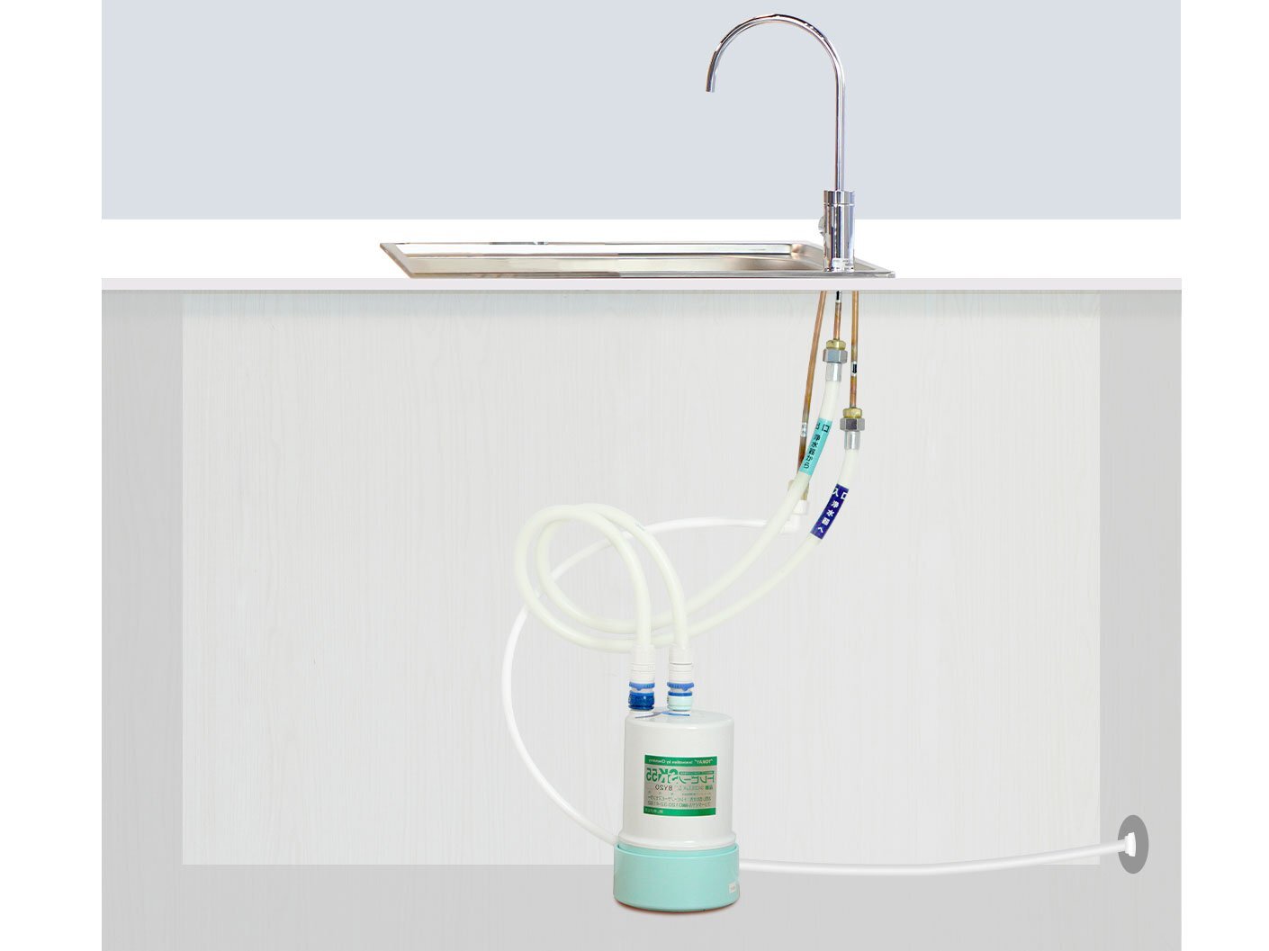 Cách lắp đặt máy lọc nước để gầm tủ bếp Torayvino SK55EJ-K-3SET